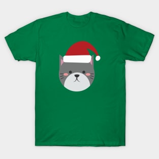 Cute Animal Cute Cat Meow Christmas Outfit Costumes Gift T-Shirt